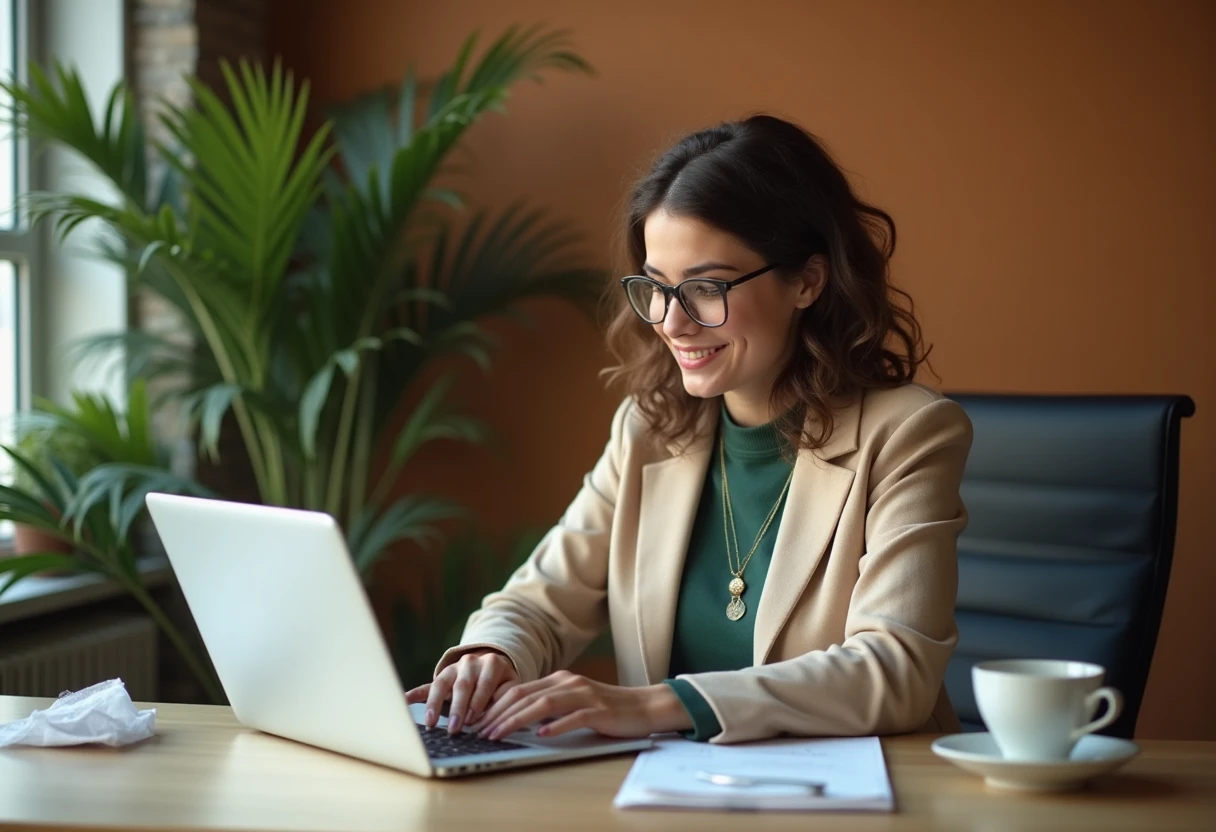 Freelancer reviewing loan options